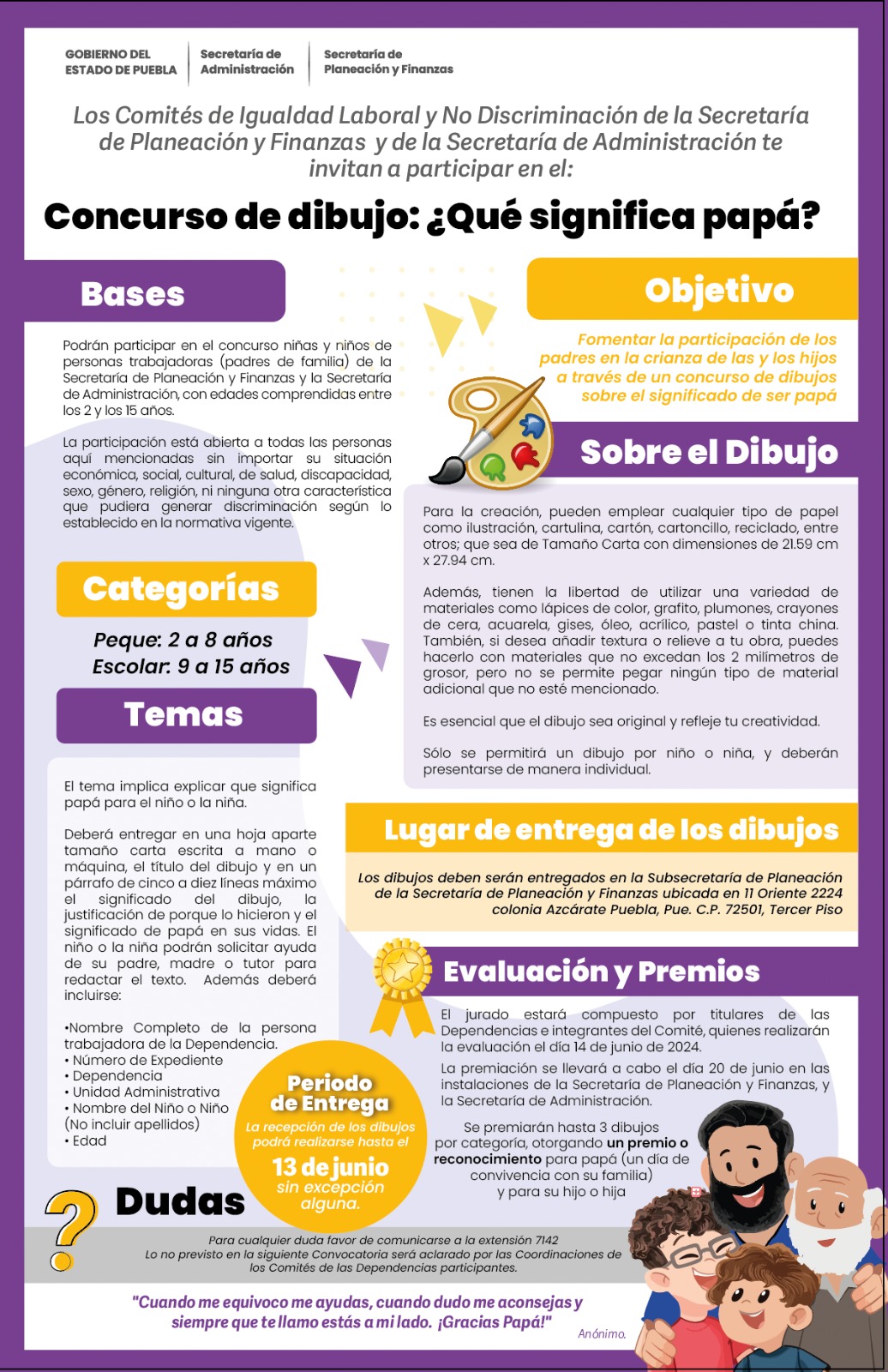 Concurso de Dibujo ¿Qué significa papá?